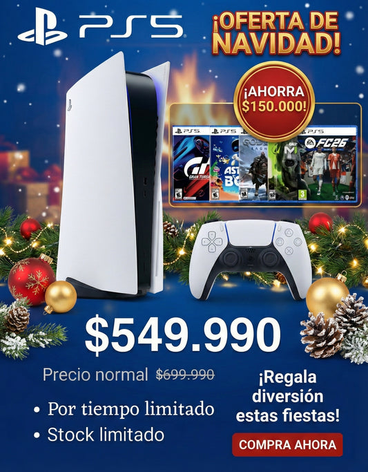 PlayStation 5 Digital + 5 juegos